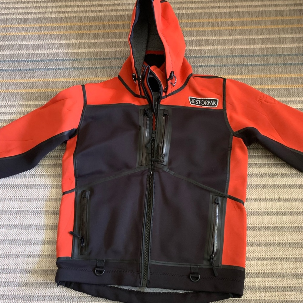 Storm R Strykr Fishing Bibs and Jacket. Neopreen. Only worn twice.